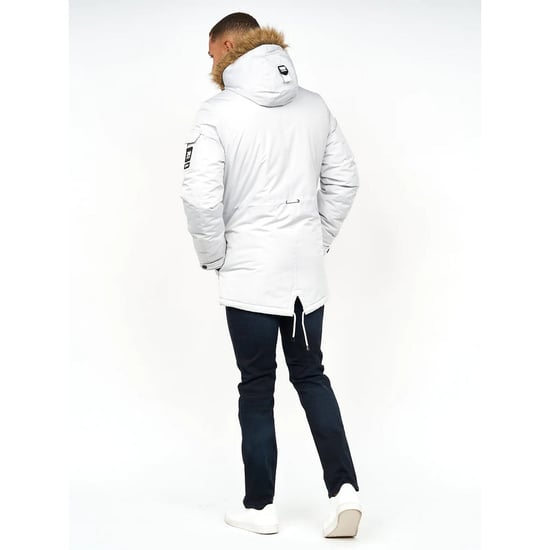 Crosshatch Mens Parkmoore Parka (Putty) - Image 2