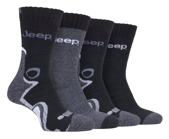 JEEP - 4 Pares de Calcetines de Lujo Anti Ampollas Acolchados para Hombre - Image 1