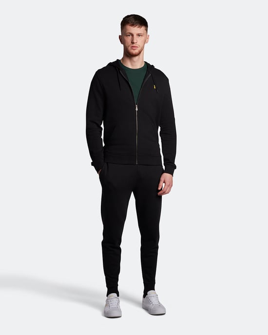 Lyle & Scott Zip Through Hoodie in Black - Image 2