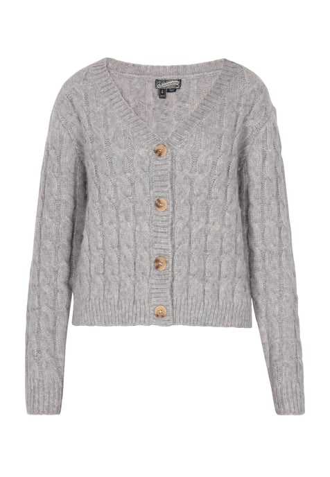 Dreimaster Cardigan women Grey melange - Image 1