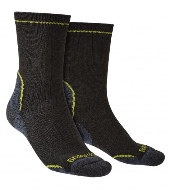 Bridgedale - Calcetines ligeros para hombre - Negro / Lima - Image 1