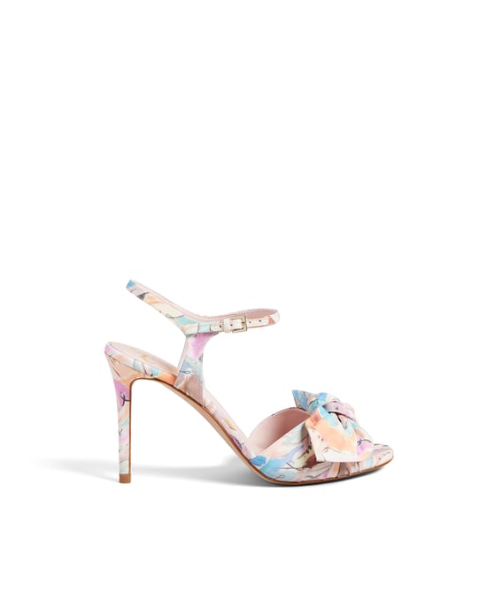 Ted Baker Nestar 95Mm Stilleto Heel Art Print Bow, Multicolour