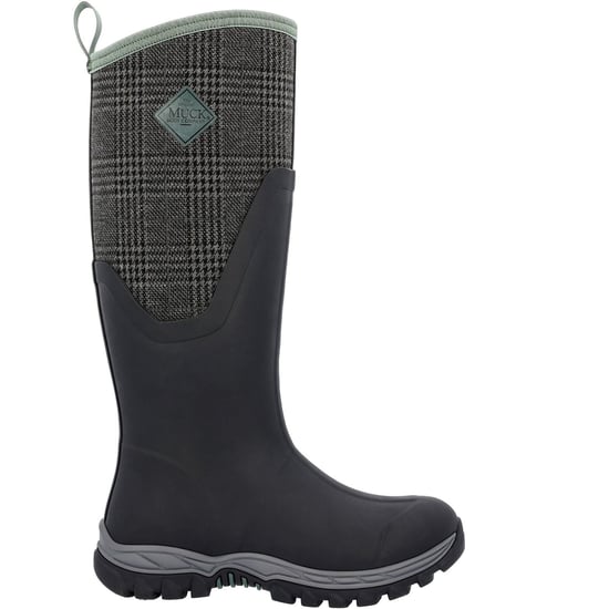 Muck Boots Arctic Sport II Tall Rubber Black/Plaid Wellington Boots - Image 6