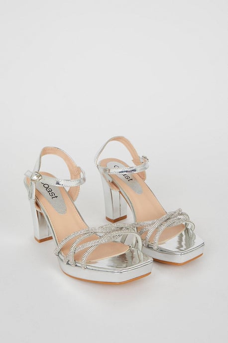 Taylor Diamante Platform Heeled Sandals - Image 4