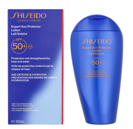 Shiseido Protector Solar Expert Loción Facial y Corporal SPF50+ 300 ml - Image 1