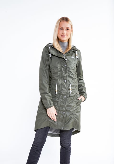 Schmuddelwedda raincoat women olive - Image 3