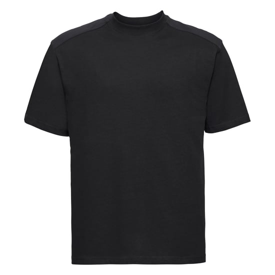 Russell Europe Mens Short Sleeve Cotton T-Shirt (Black) - Image 1