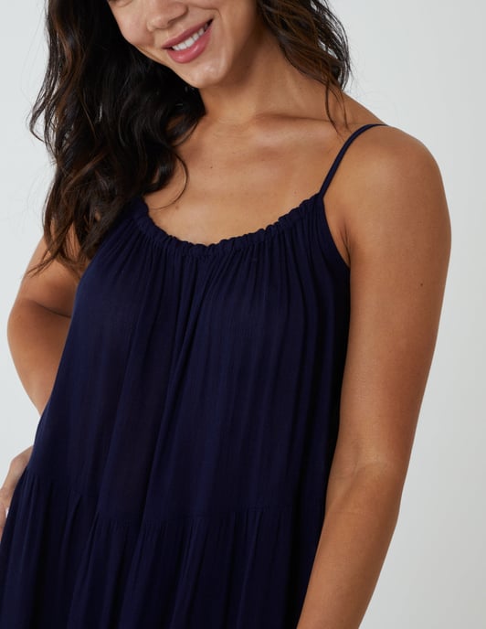 Tiered Cami Knee Dress