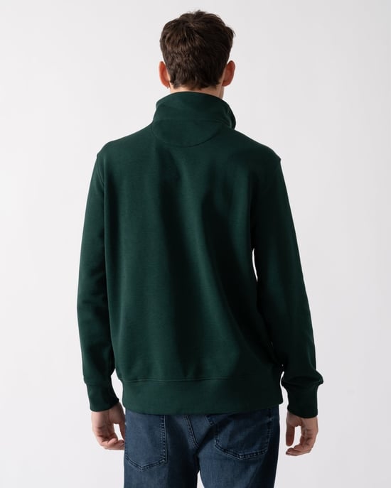 GANT Mens Regular Fit Shield Logo Half Zip Sweatshirt - Image 4