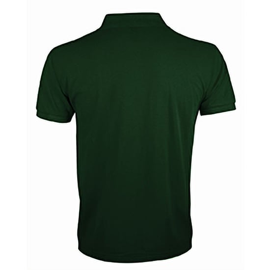 SOLs Mens Prime Pique Plain Short Sleeve Polo Shirt (Bottle Green) - Image 2