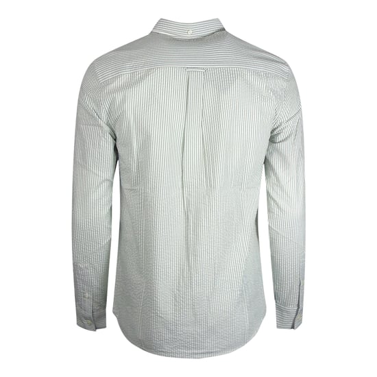 Lyle & Scott Camisa Seersucker Strike Manga Larga Verde - Image 2