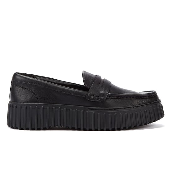 Zapatos de comodidad de cuero para mujer Clarks Torhill Penny en negro - Image 4