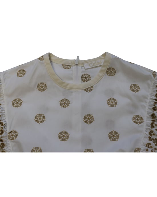 Chloe Broderie Anglaise Crop Top in White Cotton - Image 4