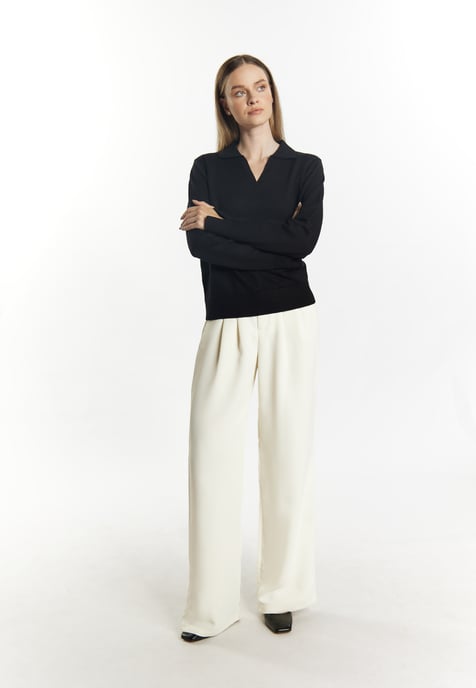 Dreimaster Knitted pullover women black - Image 2