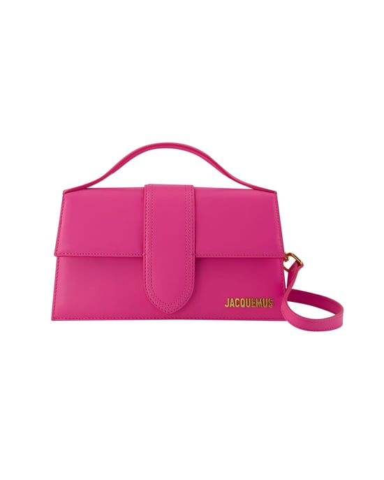 Le Grand Bambino Bolsa - Jacquemus - Cuero - Rosa Neón - Image 1