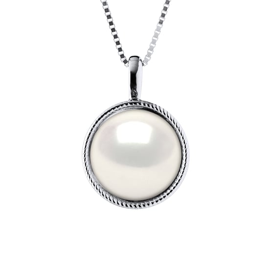 AURA Necklace Freshwater Pearl White 9-10 mm 925