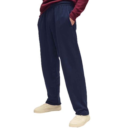 Fruit of the Loom Mens Open Hem Jogging Bottoms (Deep Navy) - Image 4