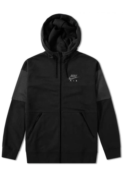 Conjunto completo de chándal de tejido polar para hombre en negro Nike Air - Image 2