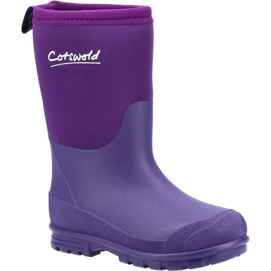 Cotswold Childrens/Kids Hilly Neoprene Wellington Boots (Purple)
