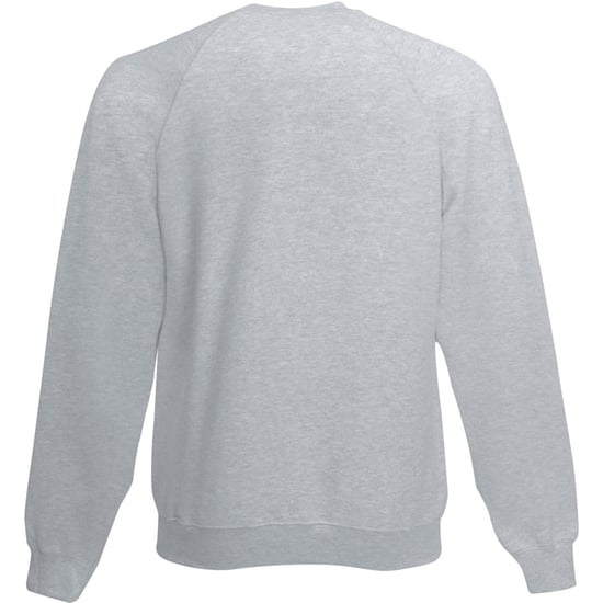 Fruit Of The Loom Childrens Unisex Raglan Sleeve Sweatshirt (Heather Grey) - Image 2