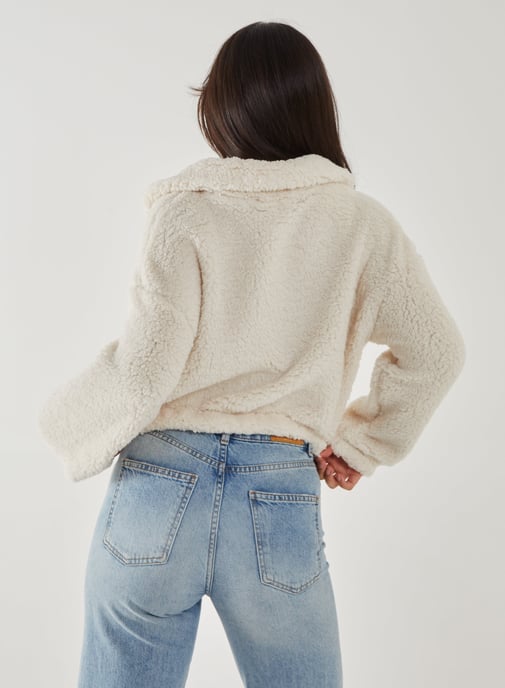 Teddy Zip Up Jumper