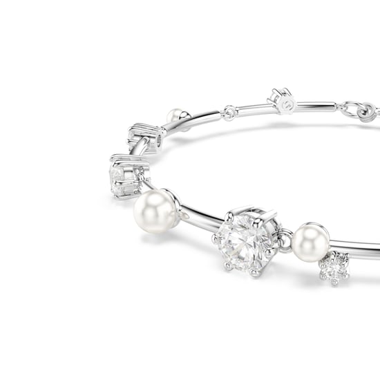 Swarovski 'Constella Bars' Women's Base Metal Bracelet - Silver 5707511 - Image 5