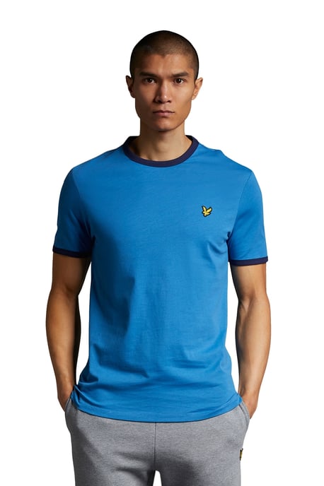 Camiseta Ringer Lyle & Scott Azul Yale/ Marino - Image 1