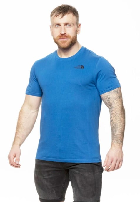 The North Face Mens SS Simple Dome T Shirt Bomber Blue - Image 1