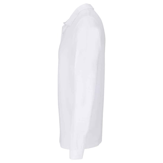 SOLS Unisex Adult Planet Long-Sleeved Polo Shirt (White) - Image 3