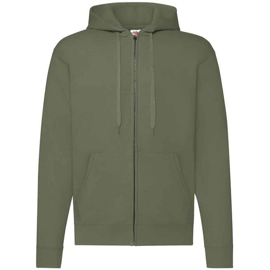 Fruit of the Loom Mens Classic Zipped Hoodie (Classic Olive) - Image 1