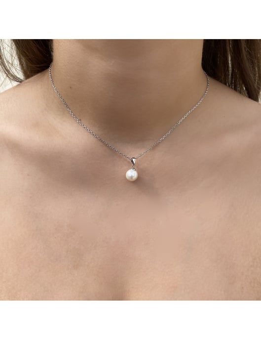 Conjunto de perlas de cristal de luna llena - Plata y cristal - Image 6