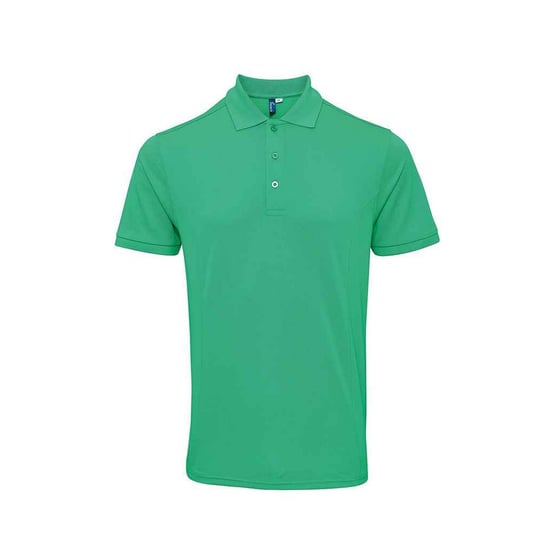 Premier Mens Coolchecker Plus Piqu Polo Shirt (Kelly Green) - Image 1