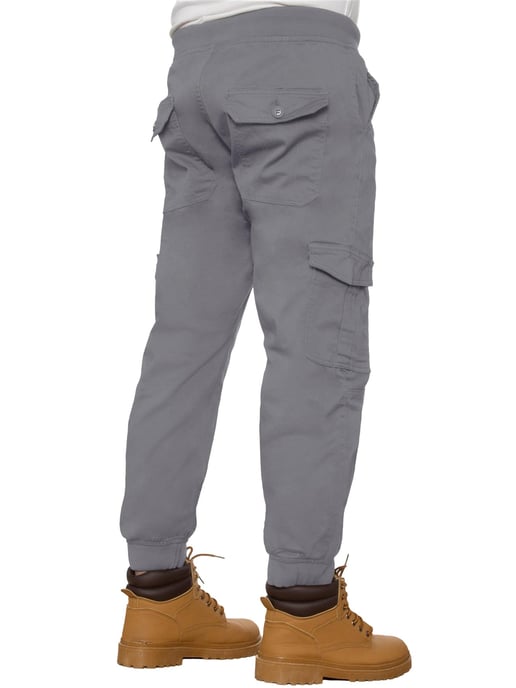 Enzo | Mens Cuffed Cargo Jean Joggers - Image 5