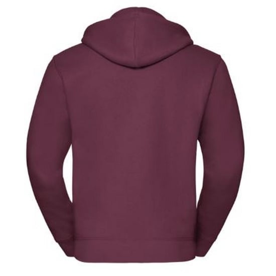 Russell Mens Authentic Full Zip Hooded Sweatshirt / Hoodie (Burgundy) - Image 2