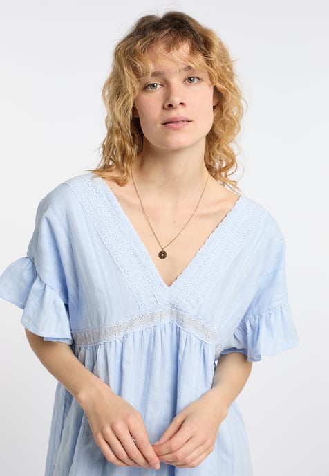 Dreimaster Dress women light blue - Image 5