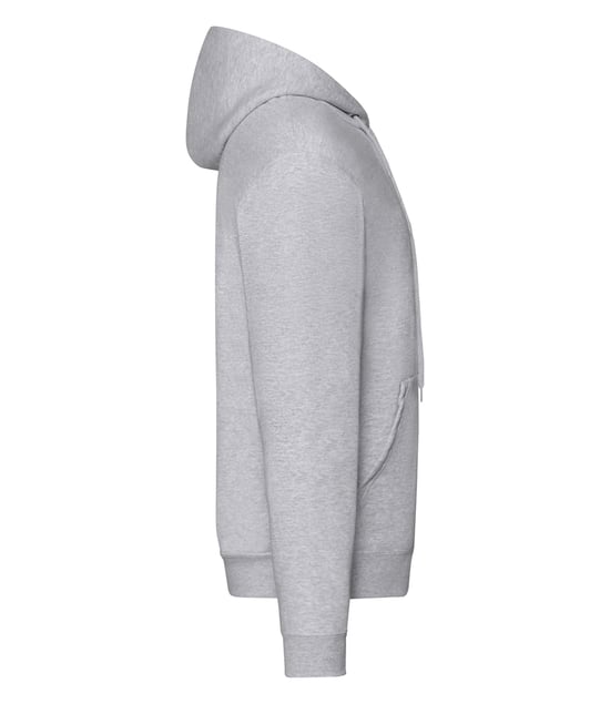 Fruit of the Loom Mens Classic Heather Zipped Hoodie (Heather Grey) - Image 3