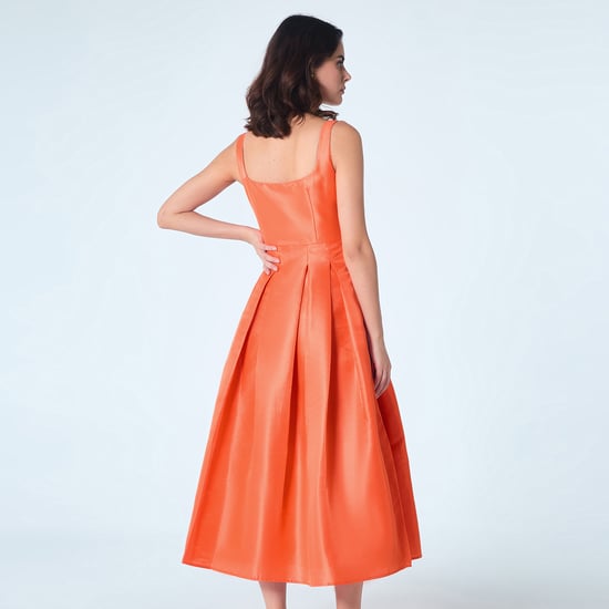 Taffeta fit-and-flare cocktail dress - Image 3