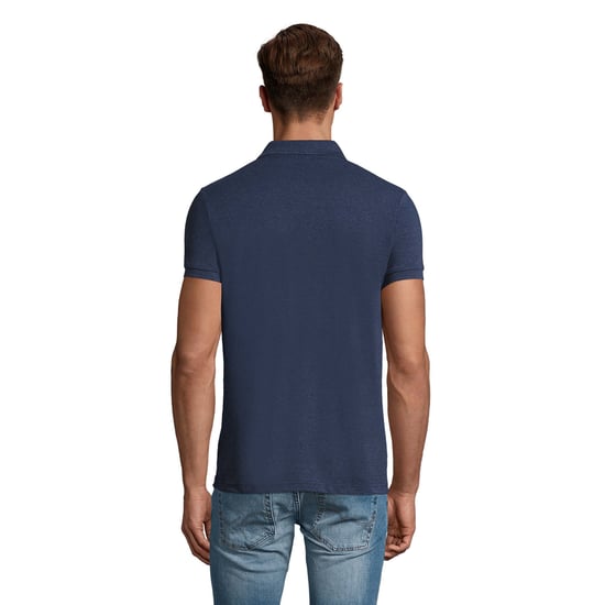 SOLS Mens Perfect Heather Polo Shirt (Denim Heather) - Image 2