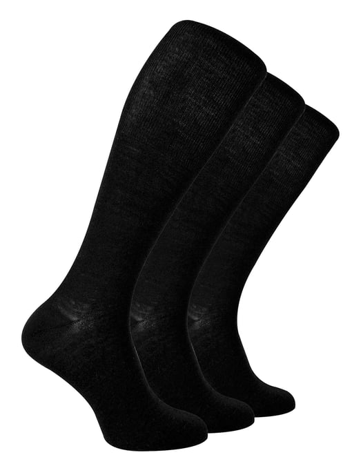 Steven - 3 Pares Multipack Calcetines de Lana Merino - Negro - Image 1