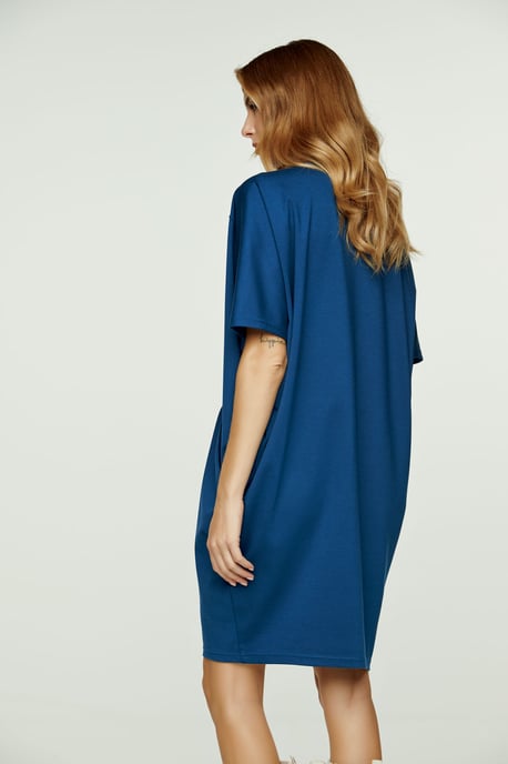 Petrol Batwing Style Punto  di Roma Dress
