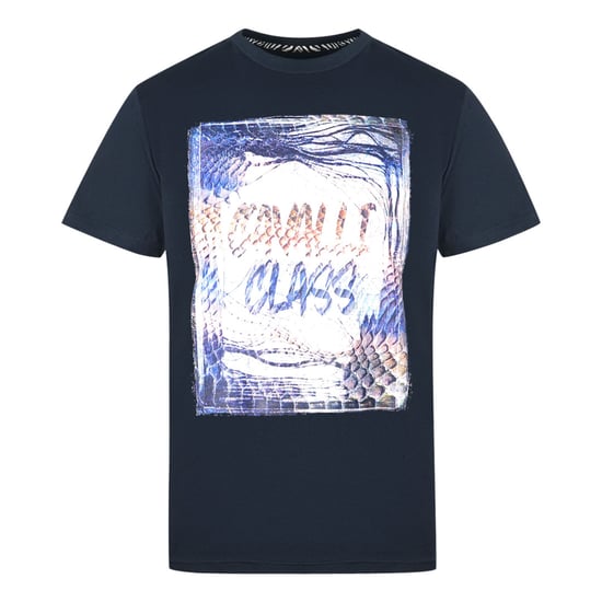 Cavalli Class Box Logo camiseta azul marino - Image 1