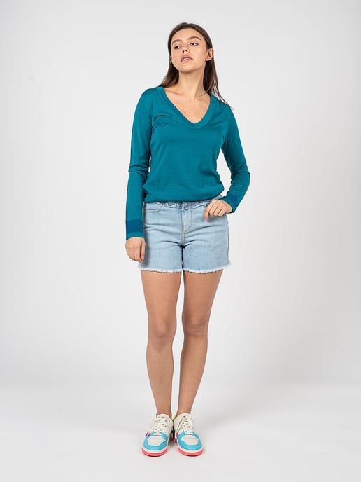 Pinko Bermudas Bradford de mujer azul - Image 2