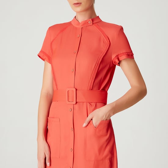 Short structured shirt dress - Image 3