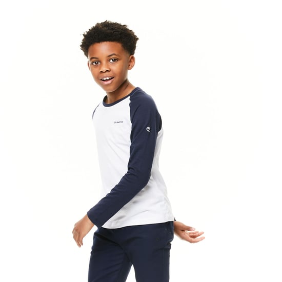 Craghoppers Childrens/Kids Abbott NosiBotanical T-Shirt (Dark Navy/Optic White) - Image 3