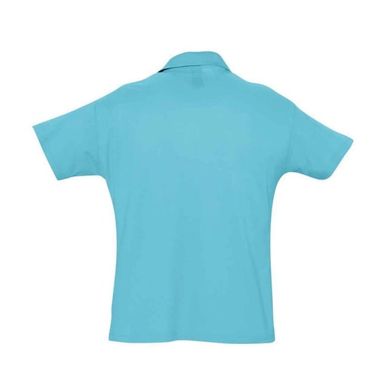SOLS Mens Summer II Polo Shirt (Atoll Blue) - Image 2