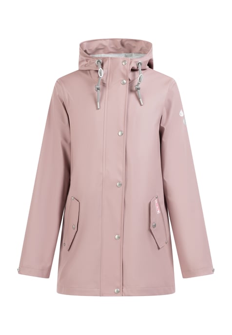 Mymo rain jacket women old pink - Image 1