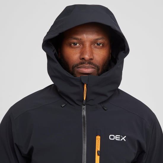 OEX Men's Aonach II Waterproof Jacket with with Adjustable Wired Hood, Hiking Raincoat