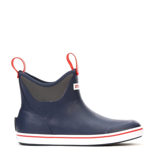 Xtratuf Ankle Deck Rubber Navy/Red Wellington Boots - Image 6
