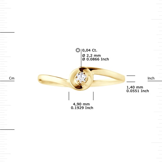 DIADEMA - Ring - Diamonds - Yellow Gold