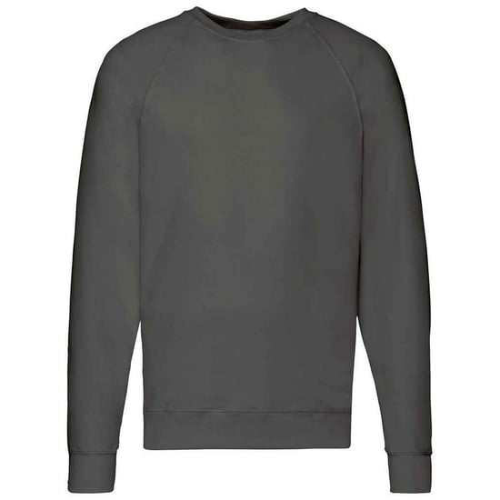 Fruit of the Loom Unisex Adult Lightweight Raglan Sweatshirt (Light Graphite) - Image 1